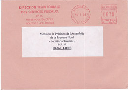 Nouvelle Calédonie, Lettre De NOUMEA RP, 2001,DTSF ( NC 29) - Cartas & Documentos