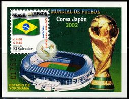 AS5455 Salvador 2002 World Cup Brazil Flag S/S MNH - Francobolli