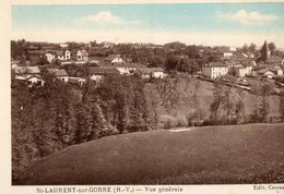 87. CPA.  SAINT LAURENT SUR GORRE.  Vue Générale. - Saint Laurent Sur Gorre