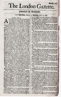 1669 London Gazette, Number 373, A 350 Year Old, Single Sheet, Newspaper.  Ref 0580 - Cómics De Periódicos