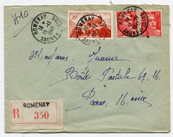 SAONE Et LOIRE  De   ROMENAY   Env. Recom. De   1949  Avec Dateur  A 6 - 1921-1960: Periodo Moderno