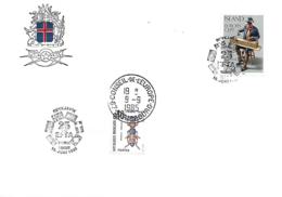 Islande Iceland 1985 25 EFTA Reykjavik 19.Juni 1985 Conseil D' Europe - Briefe U. Dokumente