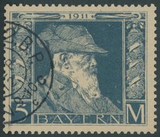 BAYERN 89I O, 1911, 5 M. Luitpold, Type I, Pracht, Mi. 60.- - Other & Unclassified