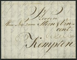 HAMBURG VORPHILA 1789, Brief Von Hamburg Nach Kempten, Pracht - Prefilatelia