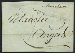 HAMBURG VORPHILA 1803, R.4. HAMBURG, L1 Auf Brief Nach Angert, Pracht - Prefilatelia