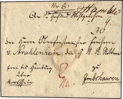 HAMBURG VORPHILA HAMBURG, Handschrifltich Auf Brief Nach Ambshausen, Pracht - Préphilatélie