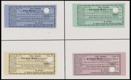 HAMBURG 1871/2, 12 Verschiedene Zins-Coupon-Scheine Der Hamburg-Bergedorfer Eisenbahn-Gesellschaft, Pracht - Hamburg