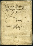 SCHLESWIG-HOLSTEIN - ALTBRIEFE Ca. 1643, Gut Erhaltene Kleine Briefhülle Aus Der Zeit Des 30jährigen Krieges Nach Itzeho - Prephilately