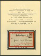 BERLIN B 66 BRIEF, PACKETFAHRT GESELLSCHAFT: 1898, 2 Pf. Braun Auf Packetfahrkarte, Schwarz-rote, Fette Umrandung, Darin - Postes Privées & Locales