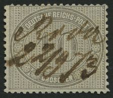 Dt. Reich 12 ~ , 1872, 10 Gr. Hellgraubraun, Handschriftliche Entwertung, Pracht, Gepr. Brugger, Mi. 230.- - Used Stamps