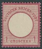 Dt. Reich 19 **, 1872, 1 Gr. Rotkarmin, Postfrisch, Kabinett, Mi. (300.-) - Usati