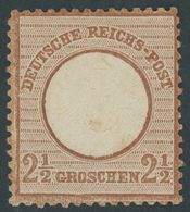 Dt. Reich 21a *, 1872 21/2 Gr. Rötlichorange, Falzrest, Fotoattest Sommer: Die Marke Ist In Frischer Farbe. Sie Ist Herv - Gebruikt