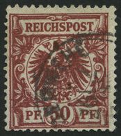 Dt. Reich 50ab O, 1889, 50 Pf. Dunkelfeuerrot, Normale Zähnung, Pracht, Gepr. Jäschke-L., Mi. 280.- - Usati