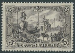 Dt. Reich 96AIb **, 1912, 3 M. Schwarzbraunviolett Friedensdruck, Postfrisch, Pracht, Gepr. Jäschke, Mi. 250.- - Oblitérés