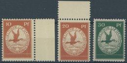 Dt. Reich I-III **, 1912, Flugpost Am Rhein Und Main, Postfrischer Prachtsatz, Mi. 230.- - Oblitérés