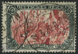 Dt. Reich 97AII O, 1916, 5 M. Kriegsdruck, Gezähnt A, Pracht, Gepr. Jäschke-L., Mi. 130.- - Used Stamps