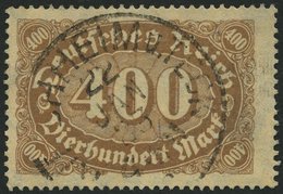 Dt. Reich 222b O, 1922, 400 M. Rötlichbraun, Pracht, Gepr. Tworek, Mi. 180.- - Used Stamps