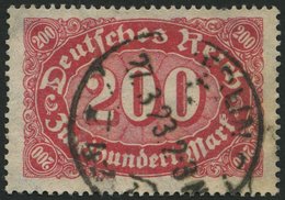 Dt. Reich 248b O, 1923, 200 M. Rotlila, Ein Kurzer Zahn Sonst Pracht, Gepr. Tworek, Mi. 100.- - Used Stamps