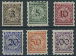 Dt. Reich 338-43 **, 1923, Ziffer, Postfrischer Prachtsatz, Mi. 110.- - Gebraucht