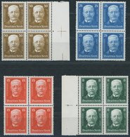 Dt. Reich 403-06 VB **, 1927, 80. Geburtstag In Viererblocks, Postfrischer Prachtsatz, Mi. 480.- - Used Stamps