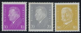 Dt. Reich 435-37 **, 1930, Reichspräsidenten, Postfrischer Prachtsatz, Endwerte Gepr. Schlegel, Mi. 180.- - Gebraucht