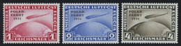 Dt. Reich 456-58 **, 1931, Polarfahrt, Postfrischer Prachtsatz, Gepr. Grabowski Und Fotoattest H.G. Schlegel: Die Erhalt - Used Stamps