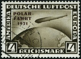 Dt. Reich 458 O, 1931, 4 RM Polarfahrt, Pracht, Mi. 900.- - Gebraucht