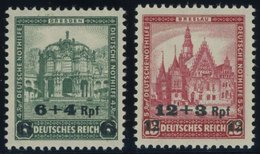 Dt. Reich 463/4 **, 1932, Nothilfe, Postfrischer Prachtsatz, Mi. 58.- - Gebraucht