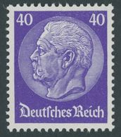 Dt. Reich 472 **, 1932, 40 Pf. Hindenburg, Postfrisch Pracht, Mi. 100.- - Oblitérés