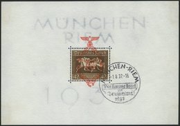 Dt. Reich Bl. 10 O, 1937, Block München-Riem, Ersttags-Sonderstempel, Pracht, Mi. (130.-) - Otros & Sin Clasificación