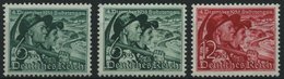 Dt. Reich 684/5x,y **, 1938, Volksabstimmung, Normale Zähnung, 3 Prachtwerte, Mi. 81.- - Sonstige & Ohne Zuordnung