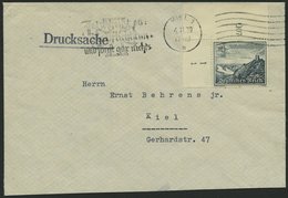Dt. Reich 731 BRIEF, 1939 4 Pf. Drachenfels, Linke Obere Bogenecke Mit Form-Nr. 1 Auf Orts-Drucksache, Feinst, R! - Other & Unclassified