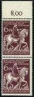 Dt. Reich 907IV **, 1945, 6 Pf. Oldenburg Mit Abart Gebrochenes Schwert, Im Senkrechten Paar Mit Normaler Marke, Pracht, - Autres & Non Classés