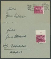 Dt. Reich 908 BRIEF, 1945, 12 Pf. Volkssturm, 2 Einzelfrankaturen Mit Verschiedenen Stempeln BERLIN SW 11, Pracht - Sonstige & Ohne Zuordnung