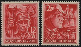 Dt. Reich 909/10 **, 1945, SA Und SS, Pracht, Mi. 90.- - Autres & Non Classés