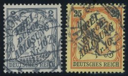 DIENSTMARKEN D 9,14 O, 1905, 2 Und 25 Pf. Baden, 2 Pf. Leichte Bugspur Sonst Pracht, Mi. 170.- - Dienstmarken