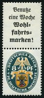 ZUSAMMENDRUCKE S 64 *, 1928, Nothilfe A2 + 8, Oben Etwas Nachgezähnt Sonst Pracht, Mi. 540.- - Zusammendrucke