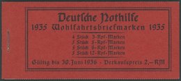 ZUSAMMENDRUCKE MH 41.2.8 **, 1935, Markenheftchen Trachten, Passerkreuz/-strich Unten Und Oben, Pracht, Mi. 300.- - Zusammendrucke