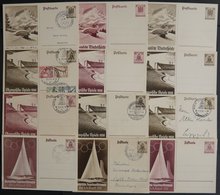 GANZSACHEN P 257-62 BRIEF, 1936, 12 Verschiedene Karten Olympische Spiele, Ungebraucht Oder Mit Sonderstempel, Pracht - Otros & Sin Clasificación