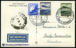 ZEPPELINPOST 351A BRIEF, 1936, 6. Südamerikafahrt, Bordpost, Prachtkarte - Zeppelin