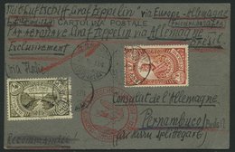 ZULEITUNGSPOST 260 BRIEF, Äthiopien: 1934, 4. Südamerikafahrt, Prachtkarte, R! - Zeppeline