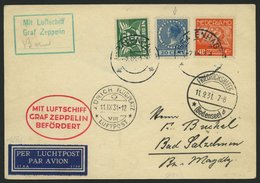ZULEITUNGSPOST 127 BRIEF, Niederlande: 1931, Fahrt Nach Zürich, Prachtkarte - Zeppelins