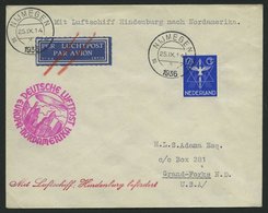 ZULEITUNGSPOST 439 BRIEF, Niederlande: 1936, 9. Nordamerikafahrt, Prachtbrief - Zeppelins