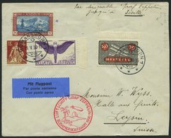 ZULEITUNGSPOST 57A BRIEF, Schweiz: 1930, Südamerikafahrt, Bis Sevilla, Prachtbrief - Zeppelin