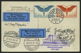 ZULEITUNGSPOST 112Aa BRIEF, Schweiz: 1931, Schwabenfahrt, Post Nach Böblingen, Prachtkarte - Zeppeline