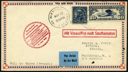 KATAPULTPOST 42a BRIEF, 17.5.1931, &quot,Bremen&quot, - Southampton, US-Landpostaufgabe, Prachtbrief - Lettres & Documents