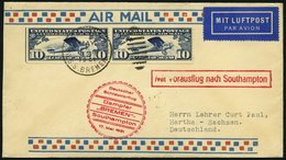 KATAPULTPOST 42b BRIEF, 17.5.1931, &quot,Bremen&quot, - Southampton, US-Seepostaufgabe, Prachtbrief - Lettres & Documents