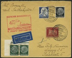 KATAPULTPOST 212c BRIEF, 15.9.1935, Europa - Southampton, Deutsche Seepostaufgabe, Frankiert U.a. Mit 12 Pf. Einzelmarke - Briefe U. Dokumente