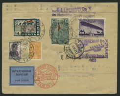 DO-X LUFTPOST 69.e.RU/DR BRIEF, 07.07.1933, Aufgabe Passau Zum Passau-Schweiz Flug Mit Violettem Verzögerungsstempel, Zu - Covers & Documents