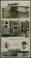 DO-X LUFTPOST 1932/3, 4 Verschiedene Ungebrauchte DOX-Fotokarten Mit Verschiedenen Erinnerungsstempeln, Pracht - Cartas & Documentos